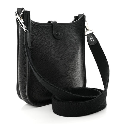 Hermes Taurillon Clemence Evelyne TPM Black 3 of 11
