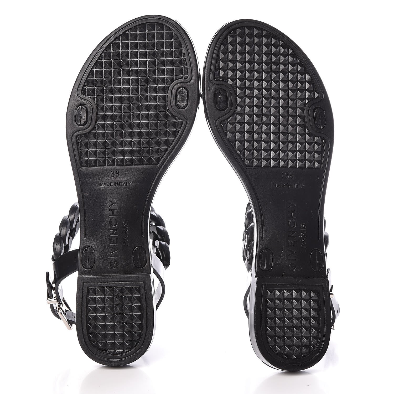 Givenchy Jelly Chain Sandal Flats 38 Black 10 of 10