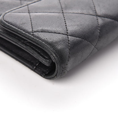 Chanel Lambskin Quilted Large Flap Wallet Black 14 of 20