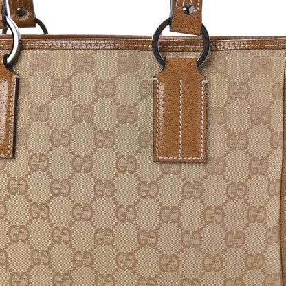 Gucci Monogram Medium Tote Beige Brown 10 of 10