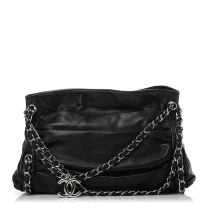 Chanel Lambskin Large Sharpei Shoulder Bag Black 1 of 9