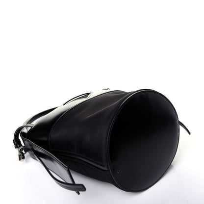 Prada Tessuto Spazzolato Ouverture Bucket Bag Black 5 of 10