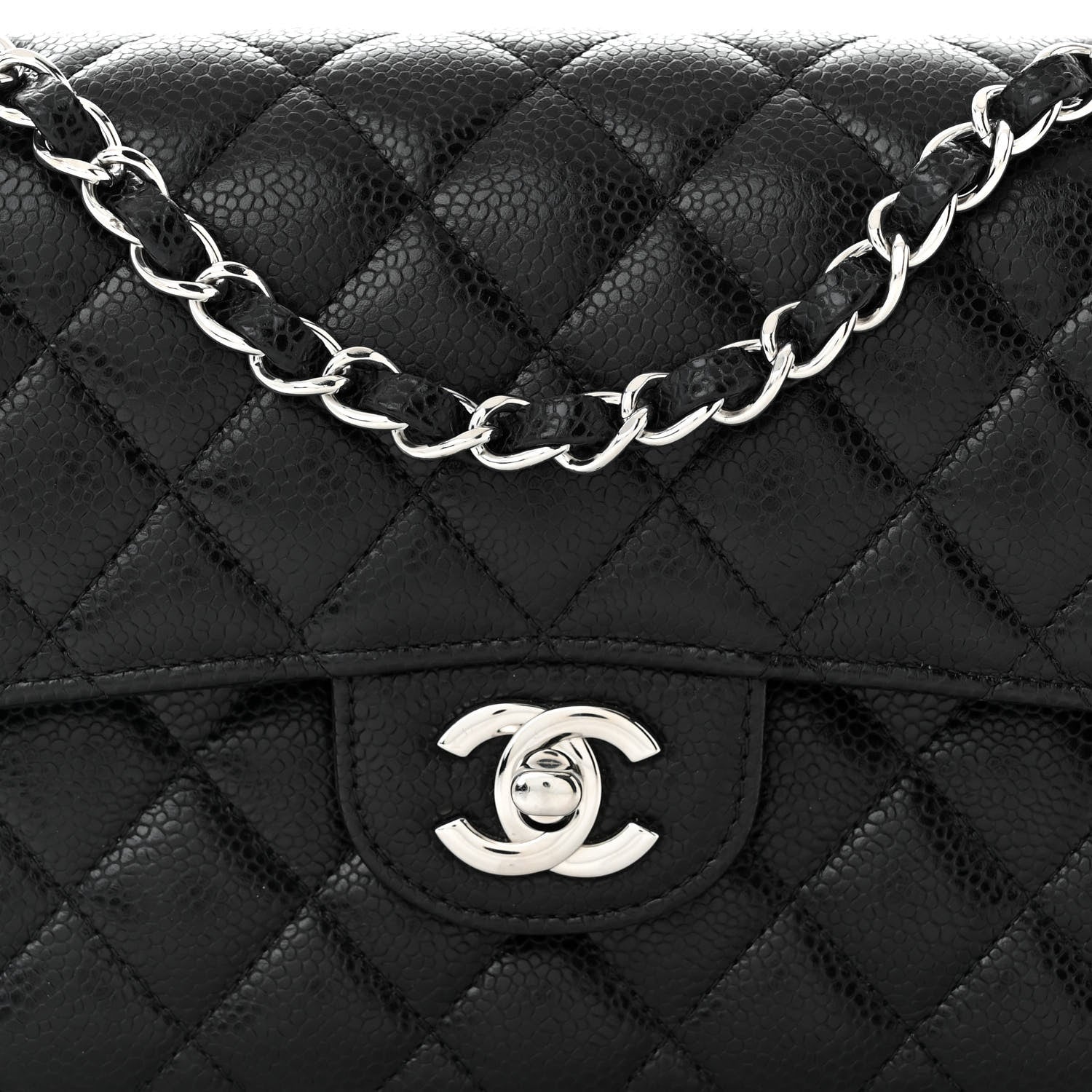 Chanel Caviar Quilted Small Double Flap Black 8 of 10