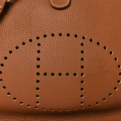 Hermes Taurillon Clemence Evelyne III PM Gold 7 of 10