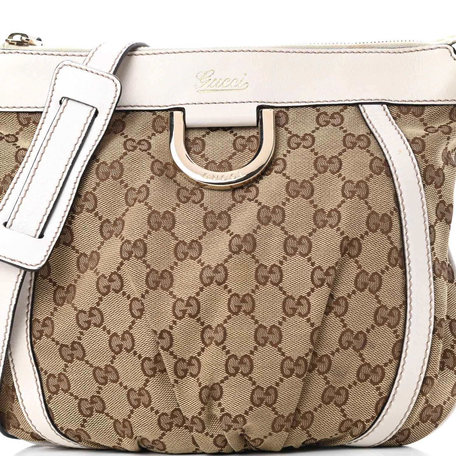 Gucci Monogram Small D Ring Messenger White 8 of 13