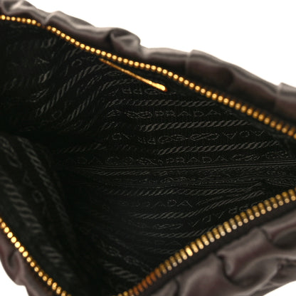 Prada Satin Raso Shoulder Bag Fumo 5 of 8