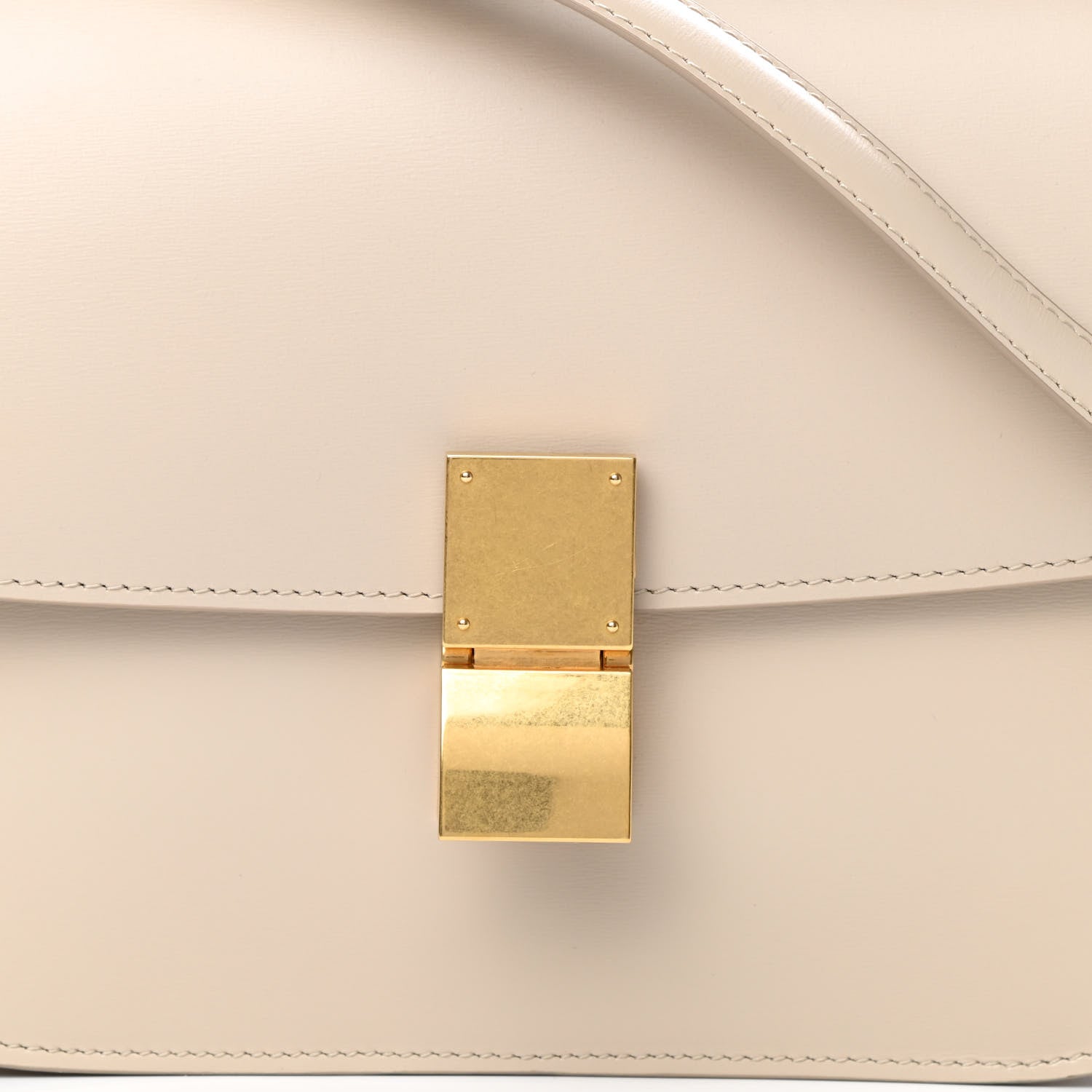 Celine Box Calfskin Medium Classic Box Flap Bag Powder 9 of 14
