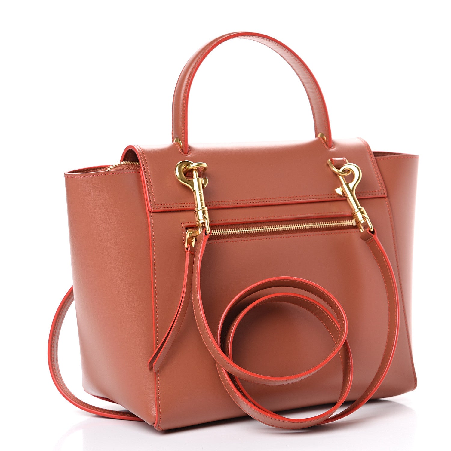 Celine Smooth Calfskin Mini Belt Bag Terracotta 2 of 13