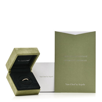 Van Cleef & Arpels 18K Yellow Gold Medium Perlee Ring 48 4.5 5 of 5