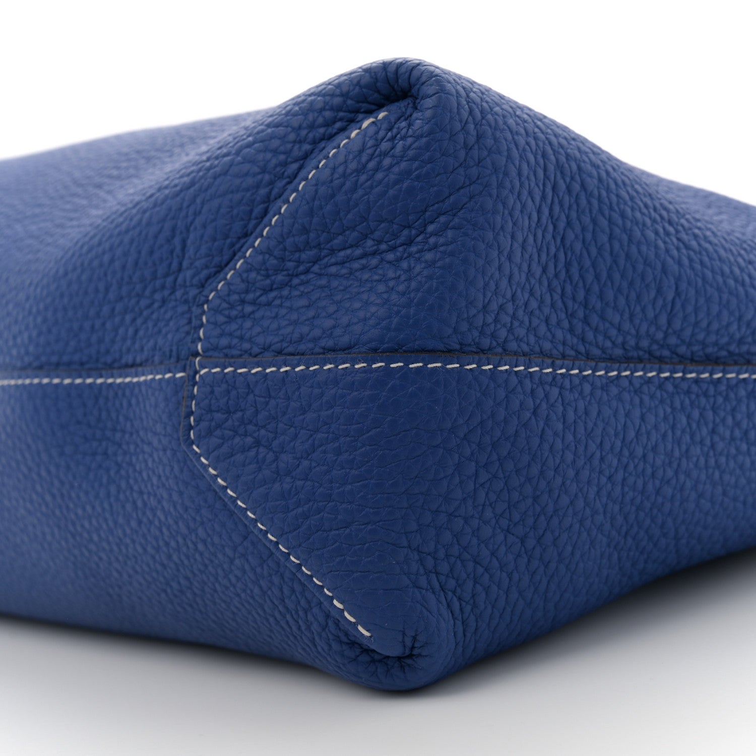 Hermes Taurillon Clemence Double Sens 36 Reversible Tote Graphite Bleu Electrique 14 of 16