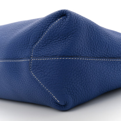 Hermes Taurillon Clemence Double Sens 36 Reversible Tote Graphite Bleu Electrique 14 of 16