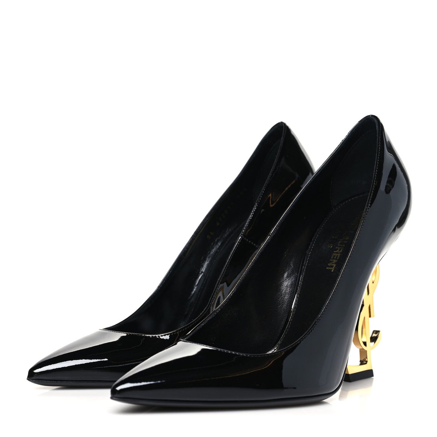 Patent Opyum 110 Pumps 38.5 Black Gold
