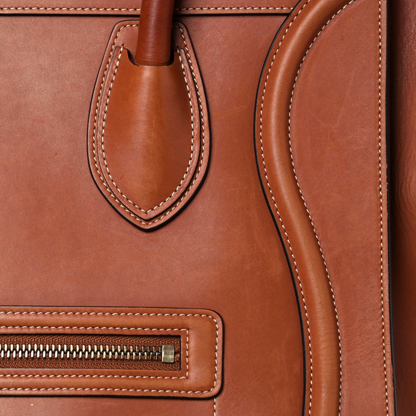 Natural Calfskin Mini Luggage Tan