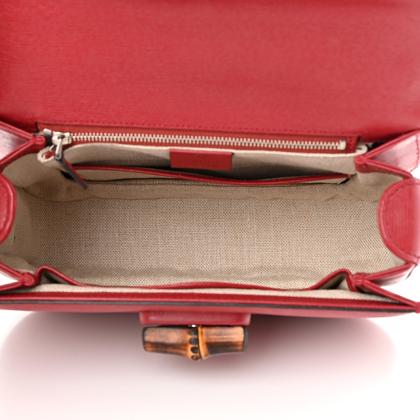Shangai Calfskin Small Classic Bamboo Top Handle Bag Romantic Cerise