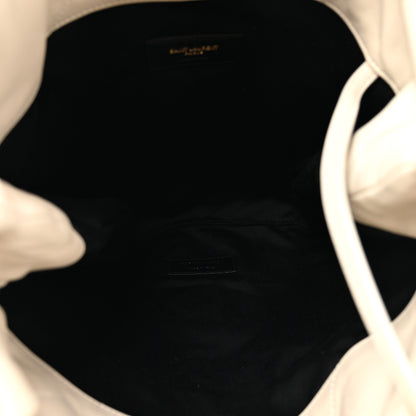 Saint Laurent Lambskin Matelasse Monogram Medium Jamie 4.3 Pochon Crema Soft 6 of 11