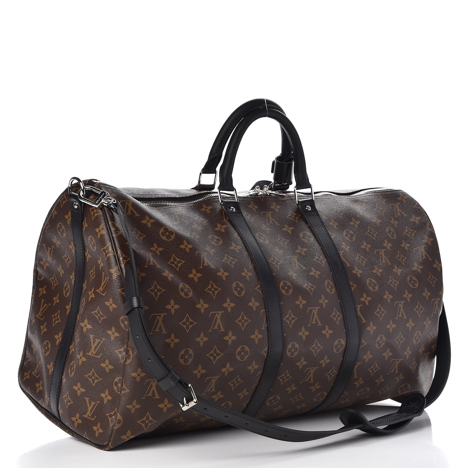 Louis Vuitton Monogram Macassar Keepall Bandouliere 55 4 of 10