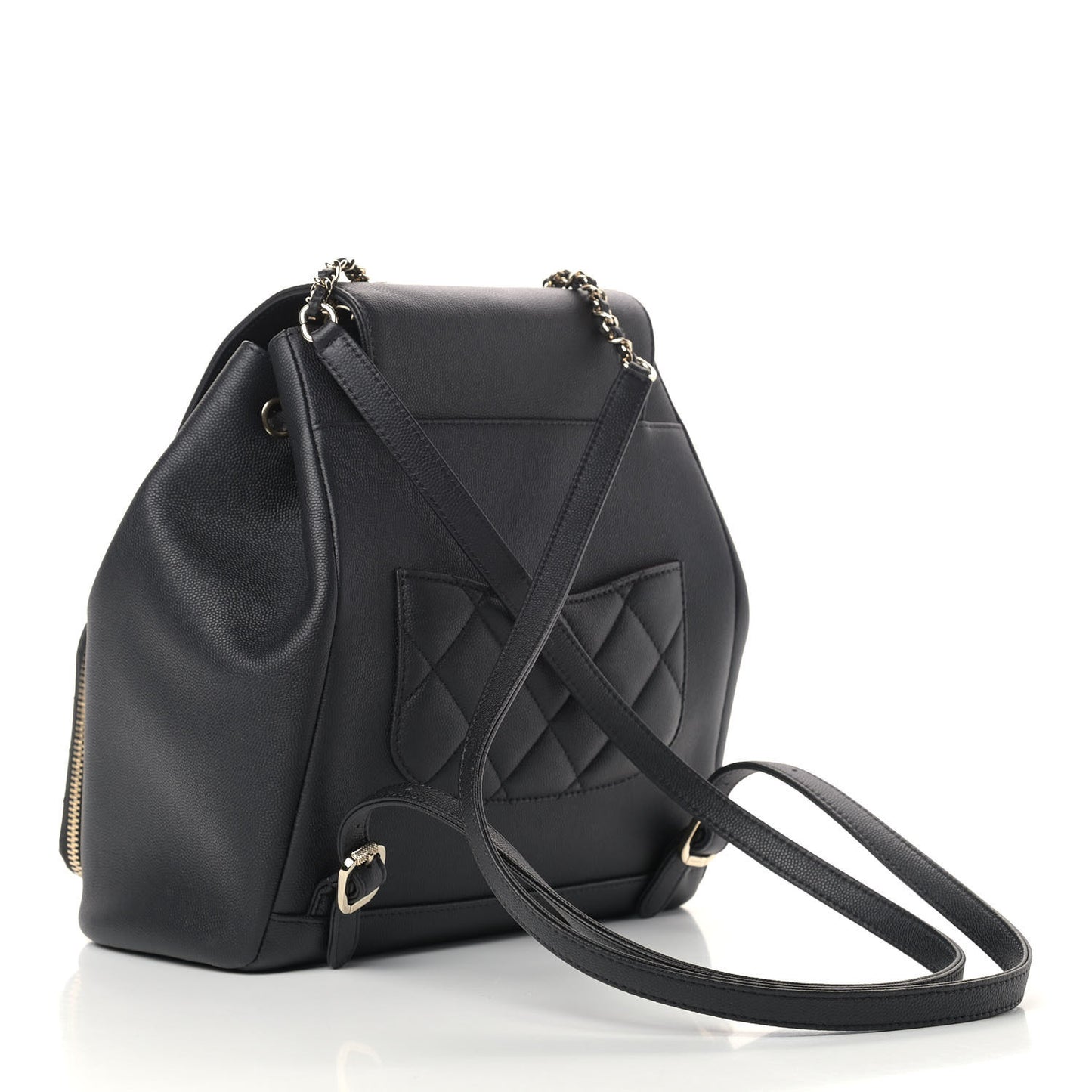 Caviar Quilted Business Affinity Backpack Black