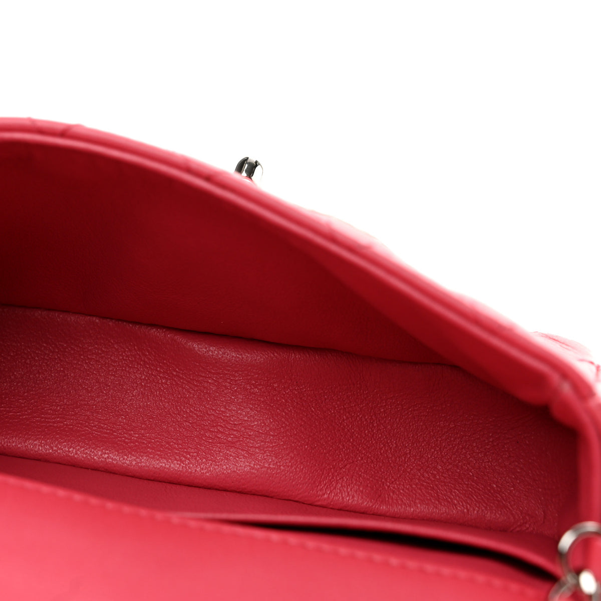 Chanel Lambskin Quilted Extra Mini Rectangular Flap Coral 5 of 13