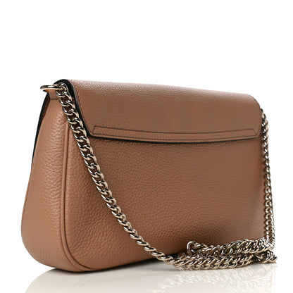 Gucci Pebbled Calfskin Medium Soho Flap Crossbody Camelia 3 of 11