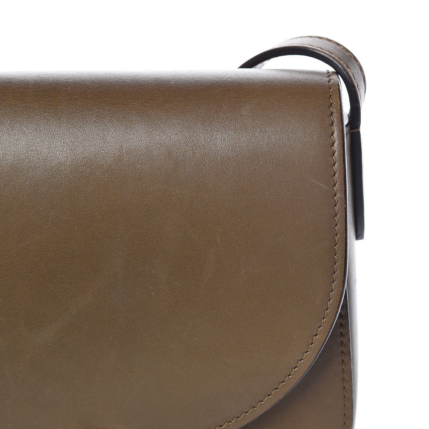 Celine Natural Calfskin Small Trotteur Chestnut 10 of 14