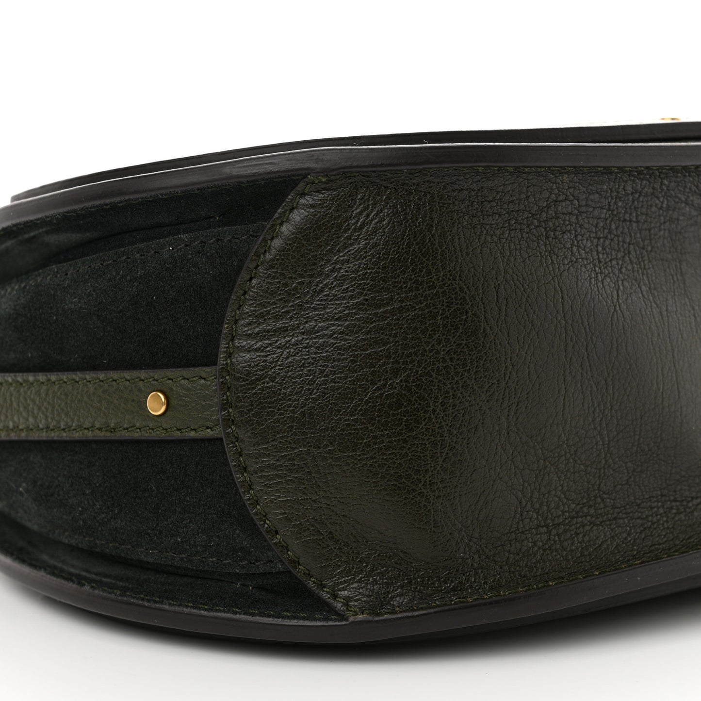 Calfskin Suede Medium Pixie Shoulder Bag Intense Green