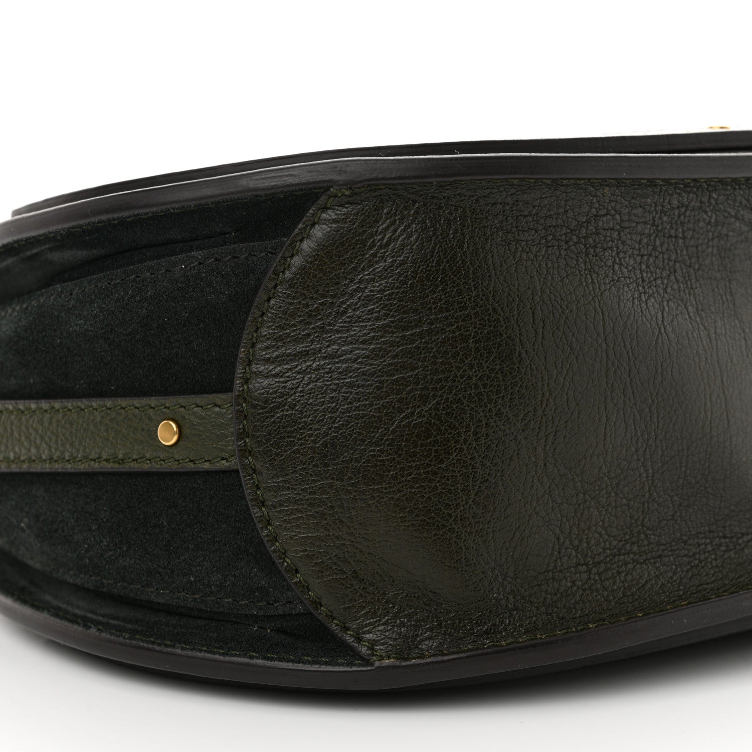 Chloe Calfskin Suede Medium Pixie Shoulder Bag Intense Green 9 of 11