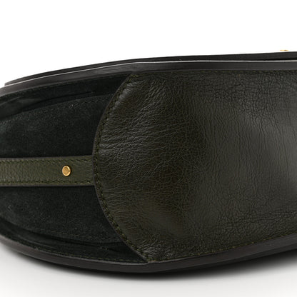 Chloe Calfskin Suede Medium Pixie Shoulder Bag Intense Green 9 of 11