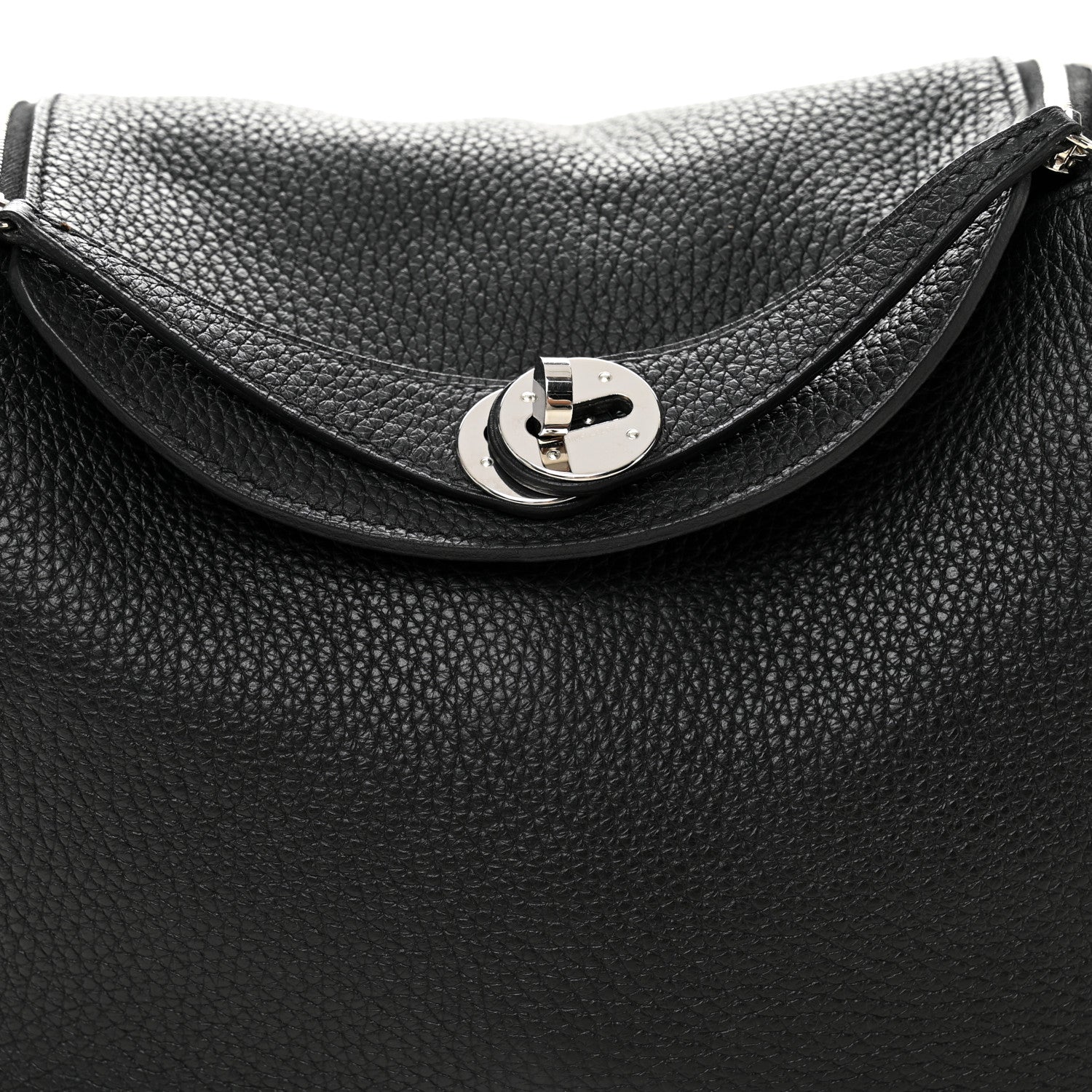 Hermes Taurillon Clemence Lindy 26 Black 8 of 10