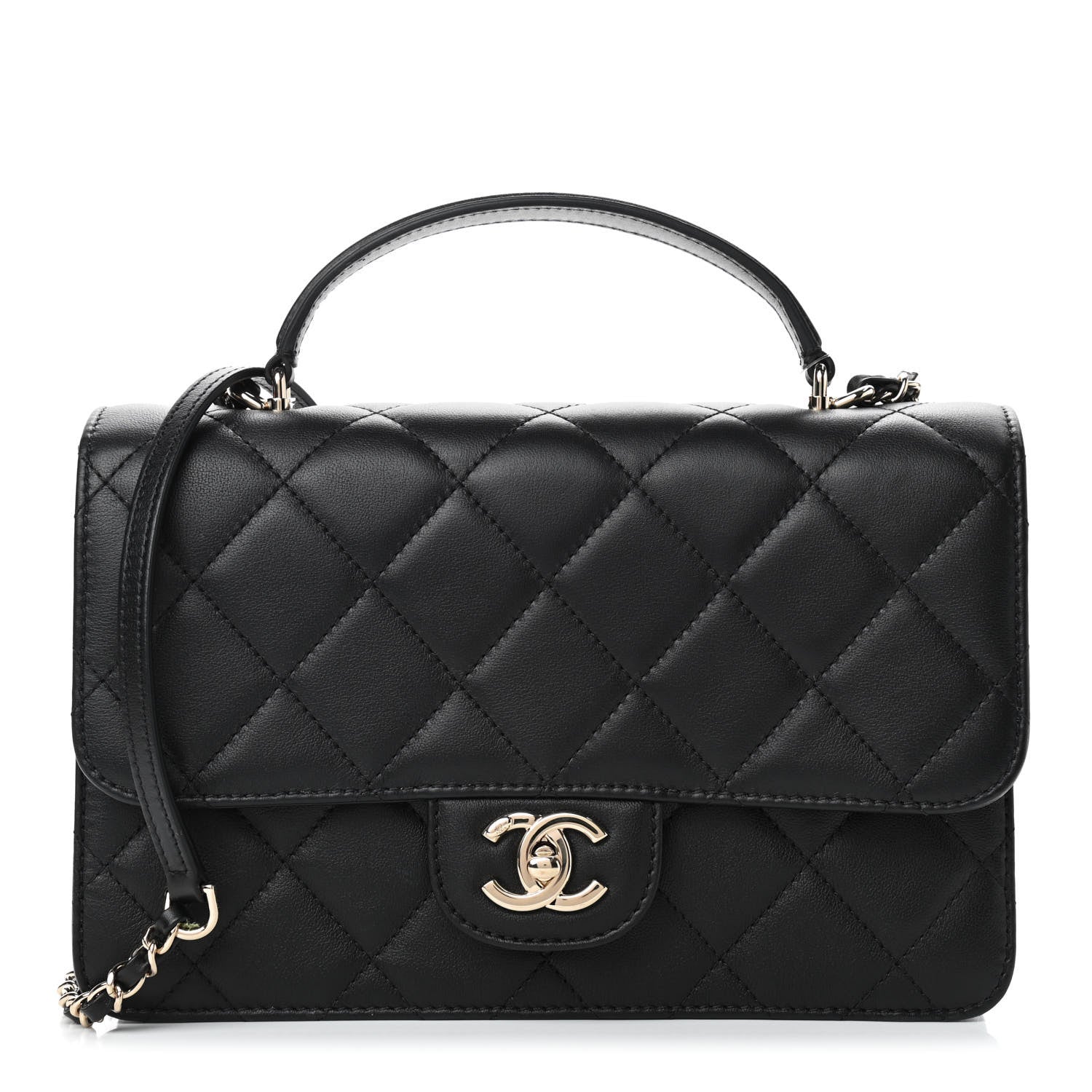 Chanel Calfskin Quilted Coco Lady Flap Black 1 of 8