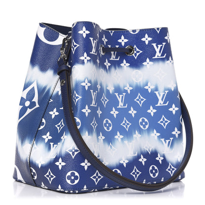 Louis Vuitton Monogram Escale Neonoe MM Blue 3 of 10