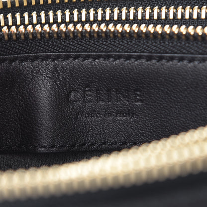 Celine Lambskin Large Trio Crossbody Bag Black 8 of 9