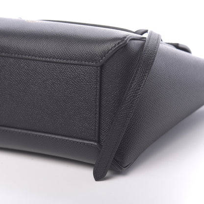 Celine Grained Calfskin Nano Belt Bag Black 9 of 10