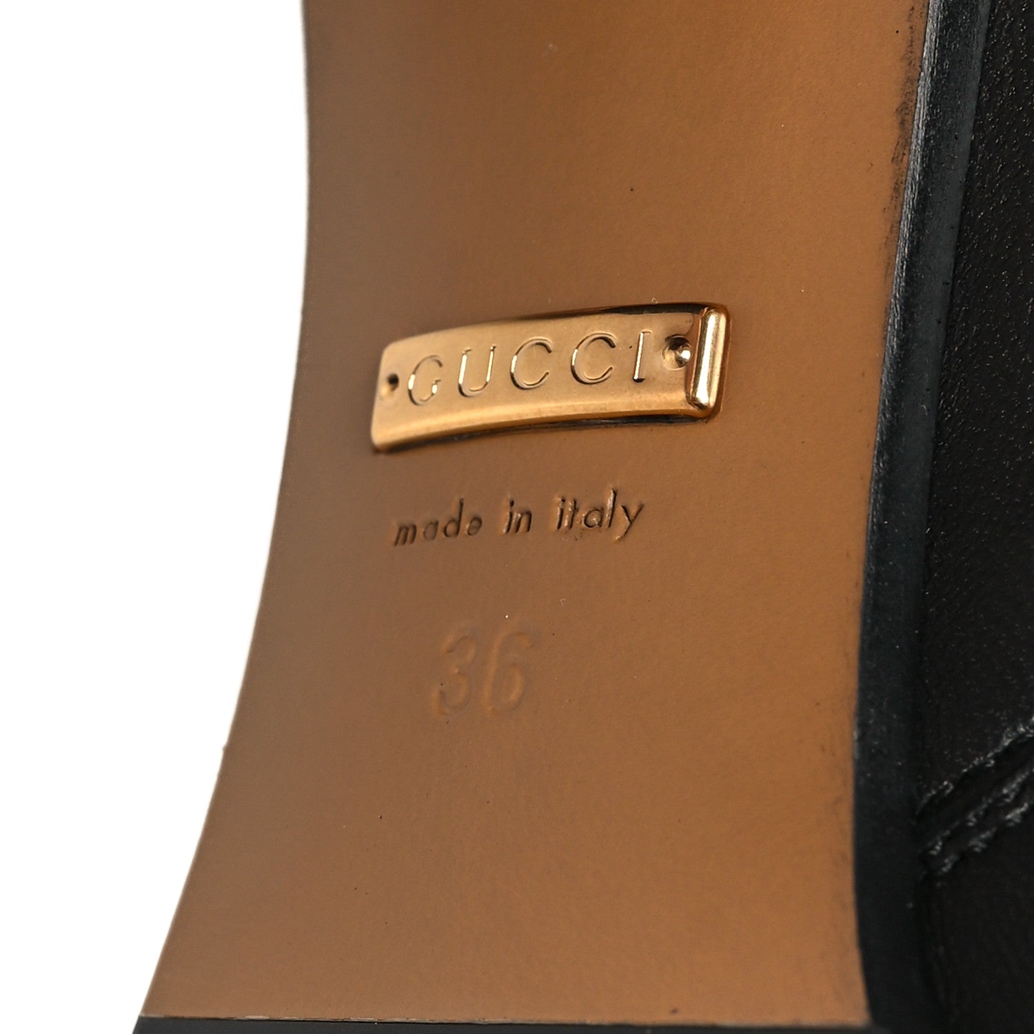Gucci Nappa Charlotte Ankle Boots 36 Black 7 of 9