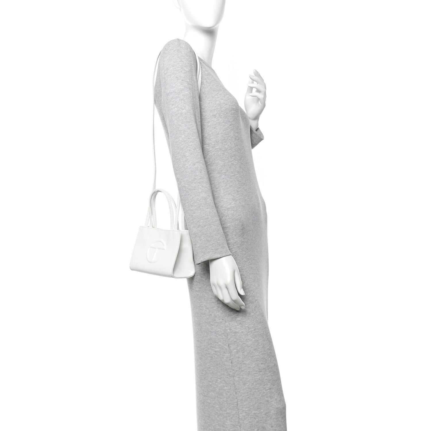 Telfar Vegan Leather Small Shopping Bag White 1828278 – FASHIONPHILE