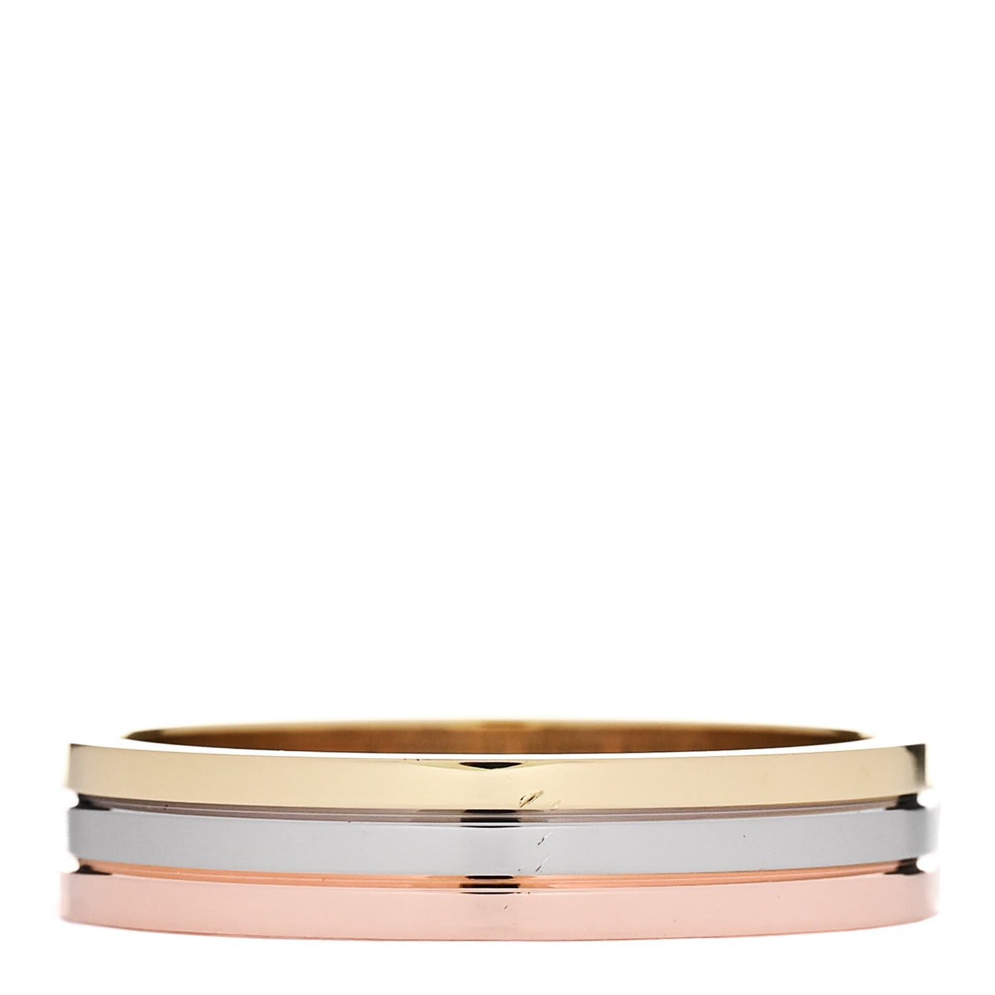 18K Pink White Yellow Gold 4.8mm Vendome Louis Cartier Wedding Band Ring 64 10.75