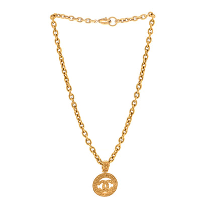 Chanel CC Chain Pendant Long Necklace Gold 3 of 5