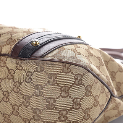 Gucci Monogram Interlocking G Tote Dark Brown 14 of 16