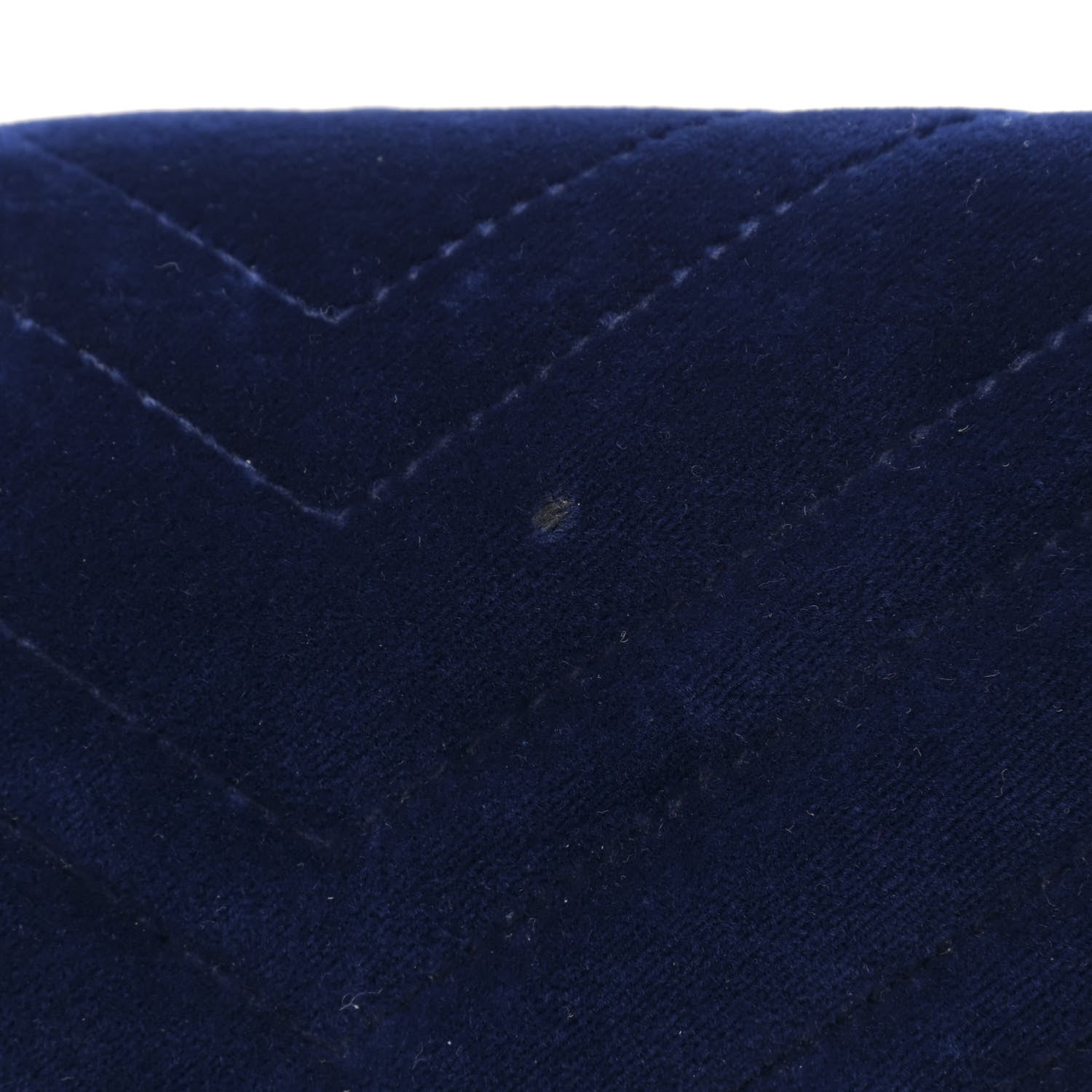 Gucci Velvet Matelasse Medium GG Marmont Shoulder Bag Cobalt Blue 14 of 15