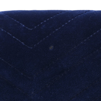 Gucci Velvet Matelasse Medium GG Marmont Shoulder Bag Cobalt Blue 14 of 15