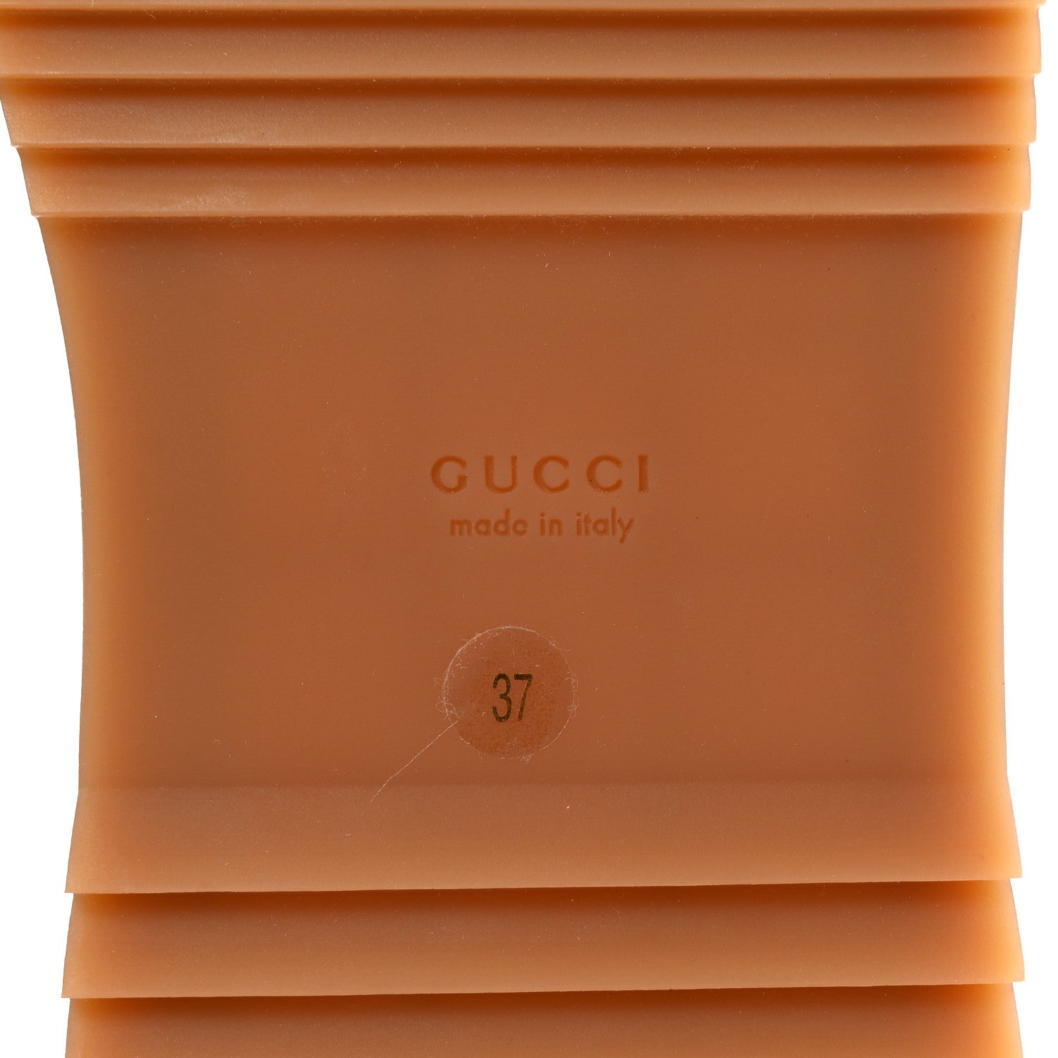 Gucci Canvas GG Monogram Angelina Platform Slide Sandals 37 Beige Ruggine 7 of 10