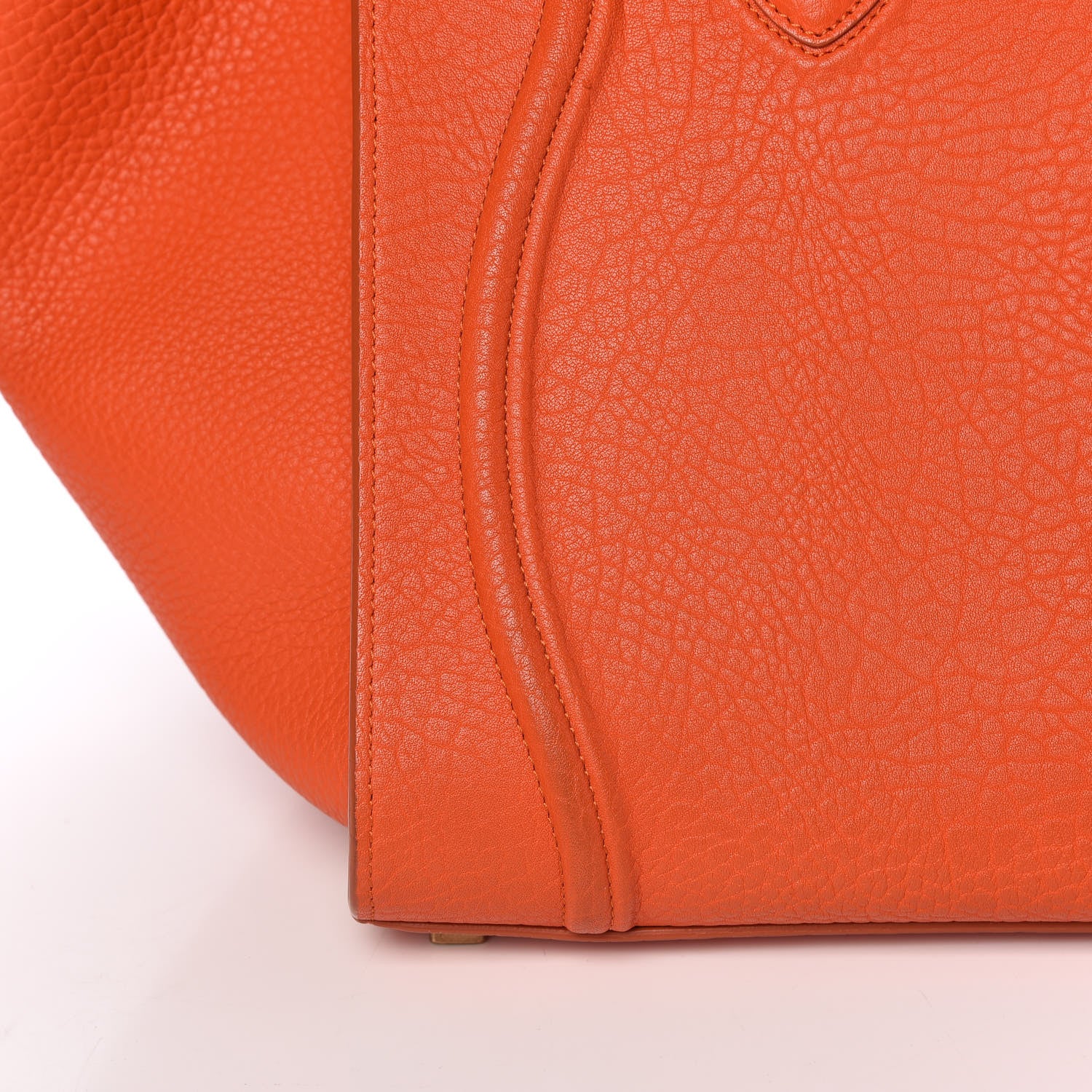 Celine Bullhide Calfskin Medium Phantom Luggage Burnt Orange 10 of 12