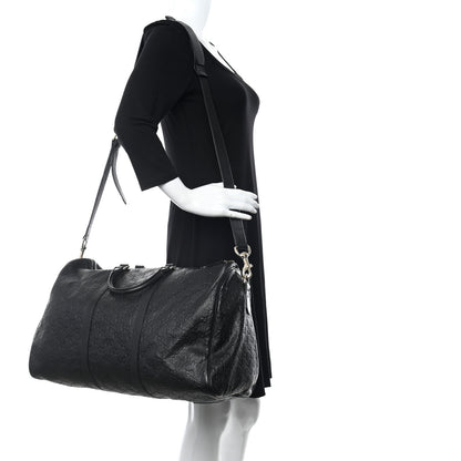 Gucci Guccissima Medium Carry On Duffle Black 2 of 11