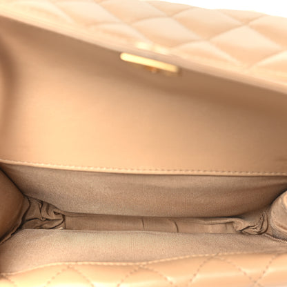 Chanel Calfskin Quilted Triple Flap Beige 5 of 11