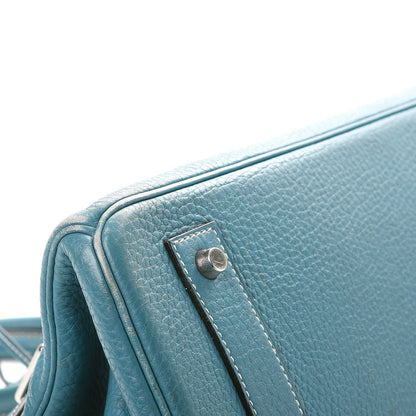 Hermes Taurillon Clemence JPG Birkin 42 Blue Jean 16 of 21