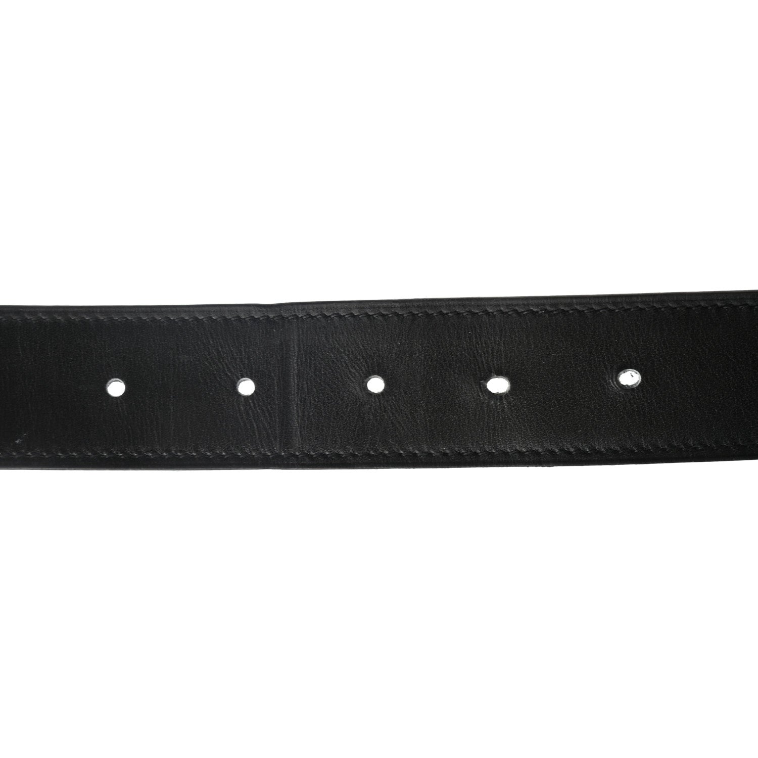 Hermes Box Togo 32mm Belt Strap 80 Black Bleu Zanzibar 4 of 5