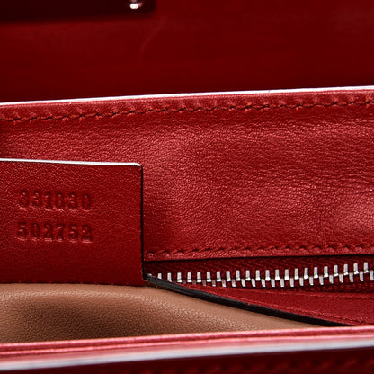 Gucci Regent Calfskin Bamboo Medium Lady Lock Top Handle Bag Red 7 of 13