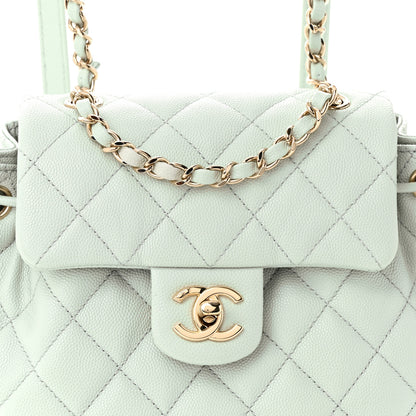 Chanel Caviar Quilted Mini Urban Spirit Backpack Light Blue 8 of 13