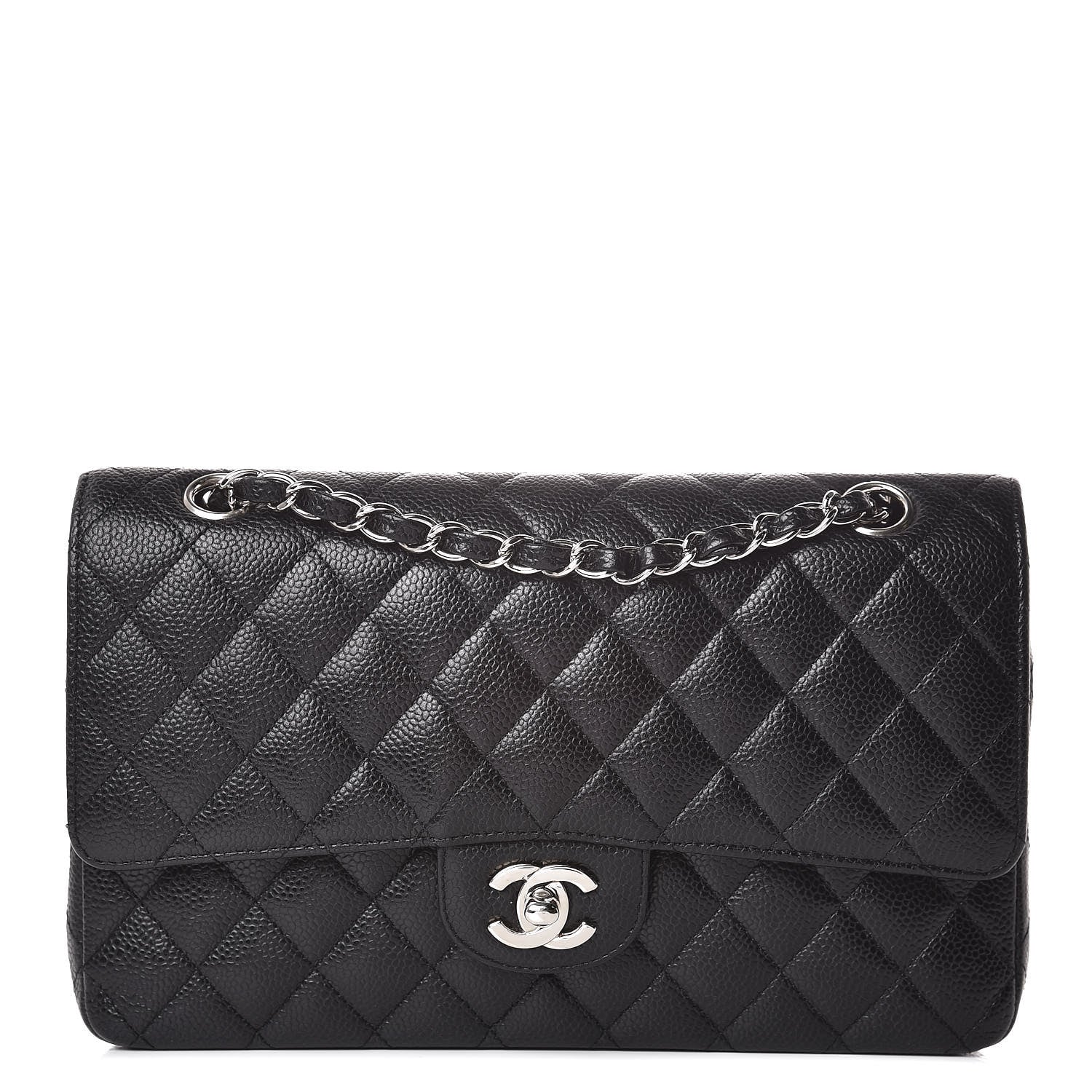 Chanel Caviar Quilted Medium Double Flap Black 1 of 11