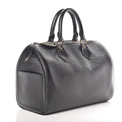 Louis Vuitton Epi Speedy 25 Black 3 of 9