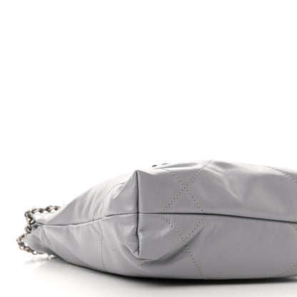 Chanel Shiny Calfskin Quilted Mini Chanel 22 Grey 9 of 10